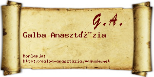 Galba Anasztázia névjegykártya